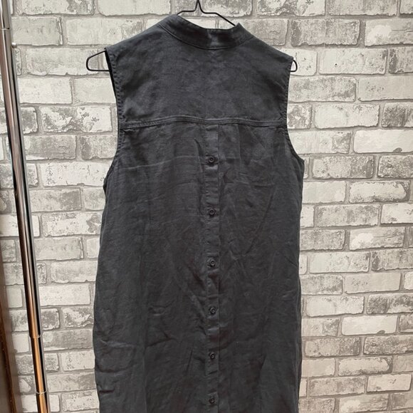 Cloth and Stone Grey Linen Shirt dress/ tunic - Picture 4 of 5